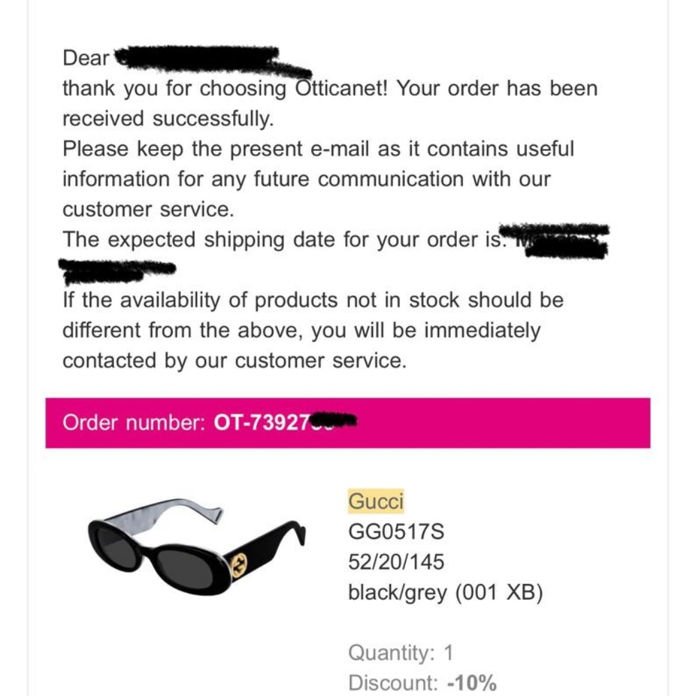 Gucci Black Oval Women's Sunglasses with Burgundy Case & Pouch - Picture 3 of 5